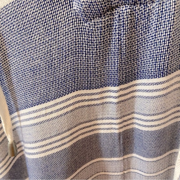 Rails Lily Athens Women’s Stripe Blouse Size S Long Sleeve Blue Rayon Oversized - Picture 14 of 14